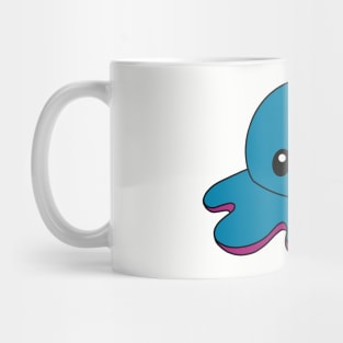 Dark Blue Happy Octopus Mug